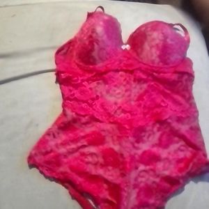 Hot pink sexy teddy